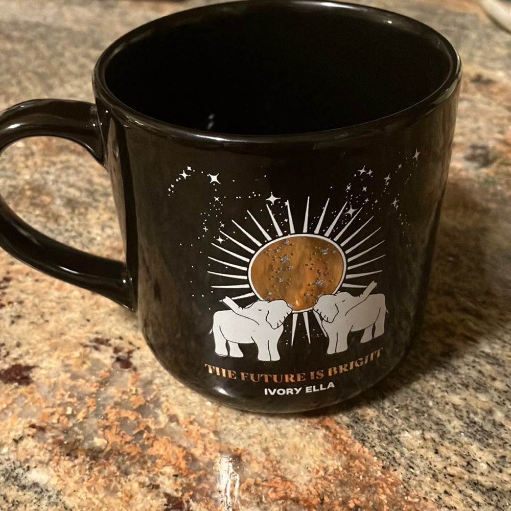 ivory Ella  the future is bright mug universal design - left or right handed